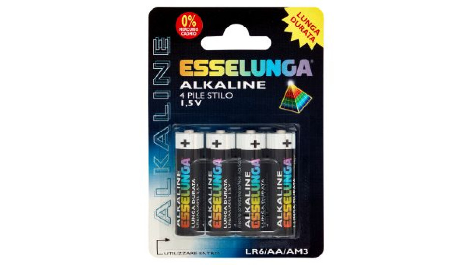 Esselunga Alkaline pile stilo 1,5 V 4 pz