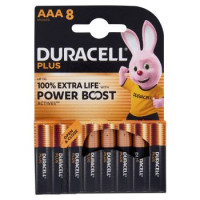 Duracell, pile Plus 100 ministilo 8 pezzi
