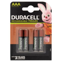 Duracell Rechargeable AAA 750mAh Batterie Ministilo Ricaricabili confezione da 4