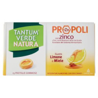 Tantum Verde Natura Pastiglie Gommose Propoli (+Zn) Limone e Miele 30 g
