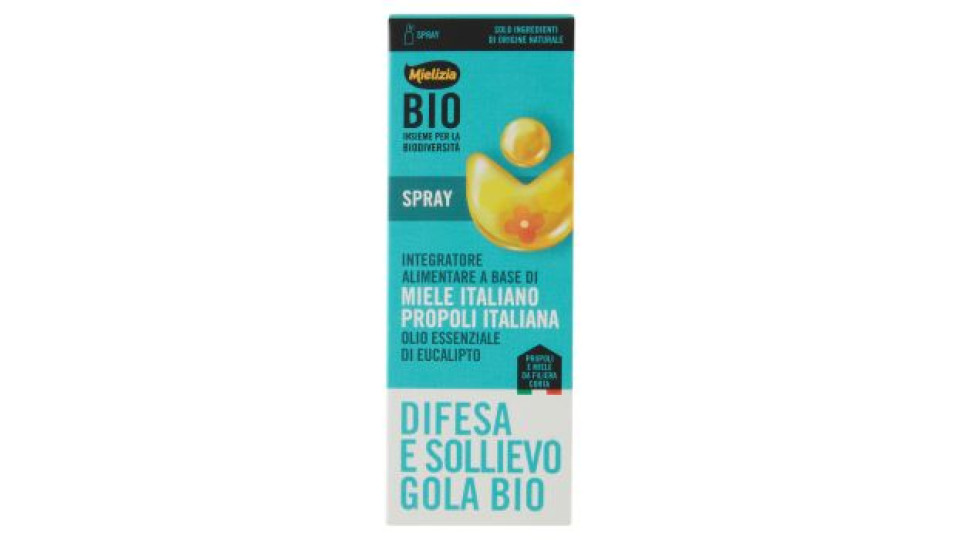 Mielizia Bio Spray Difesa e Sollievo Gola Bio 30 ml