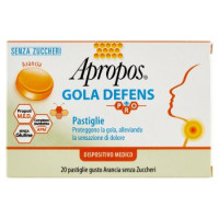 Apropos Gola Defens Pro Arancia Senza Zuccheri Pastiglie 20 x 2,5 g