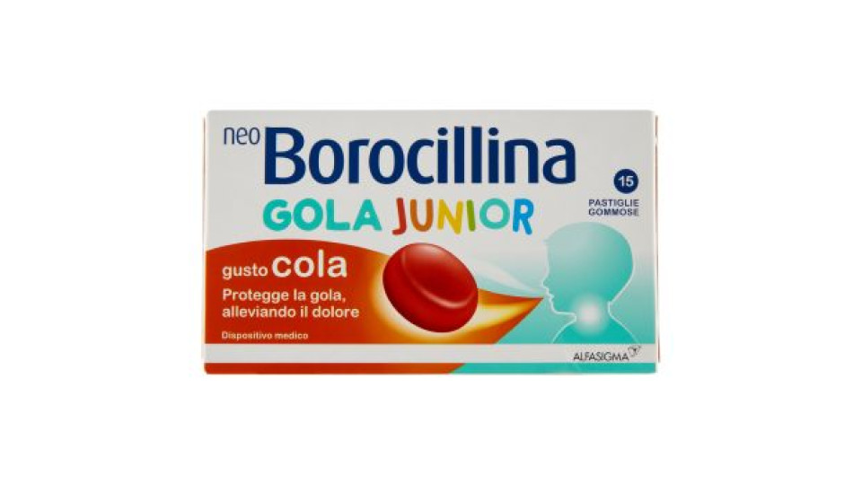 neo Borocillina Gola Junior gusto cola Pastiglie Gommose 15 pz