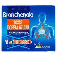Bronchenolo Tosse Doppia Azione Integratore Alimentare N-Acetilcisteina con Timo 10 x 3 g