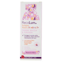 Recordati OTC RecoLum Sciroppo Adulti e Bambini 3+ Tosse Secca e Grassa 150 ml