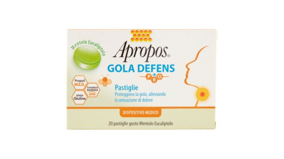 Apropos Gola Defens Pro Mentolo Eucaliptolo Pastiglie 20 x 2,5 g