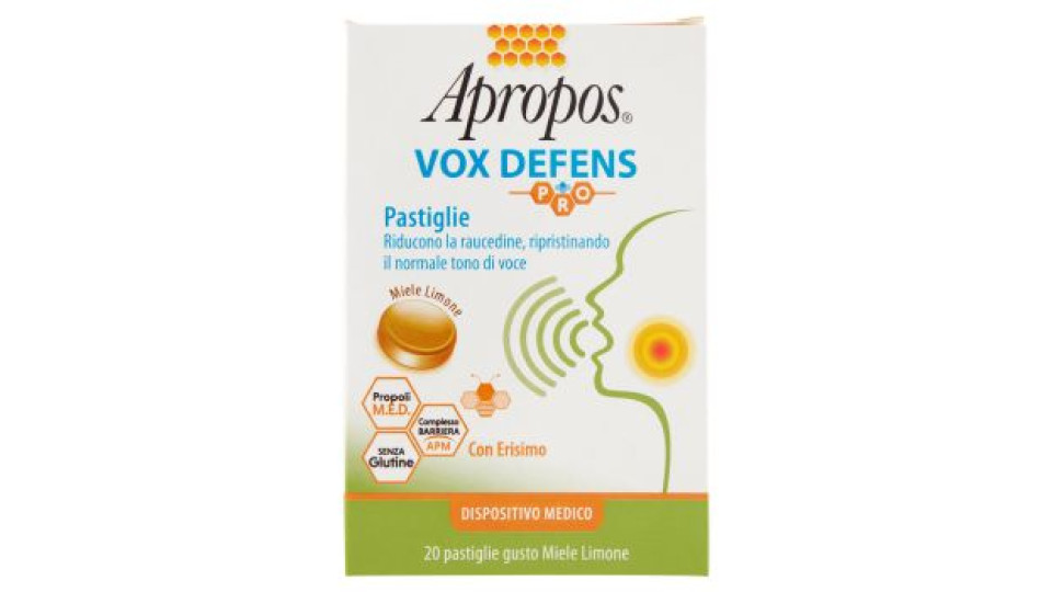 Apropos Vox Defence Pro Miele Limone Pastiglie 20 x 2,5 g