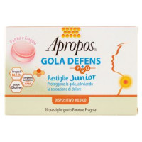 Apropos Gola Defens Pro Panna e Fragola Pastiglie Junior 20 x 2 g