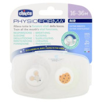 Chicco PhysioForma Succhietto Air 16-36 M Lumi Grigio 2 pz