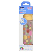Chicco Perfect easy Colors Biberon Bimba 4 M+ Veloce 330 ml Giallo