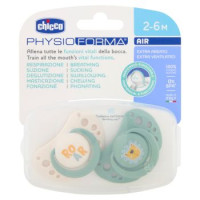 Chicco PhysioForma Succhietto Air 2-6 M Verde 2 pz