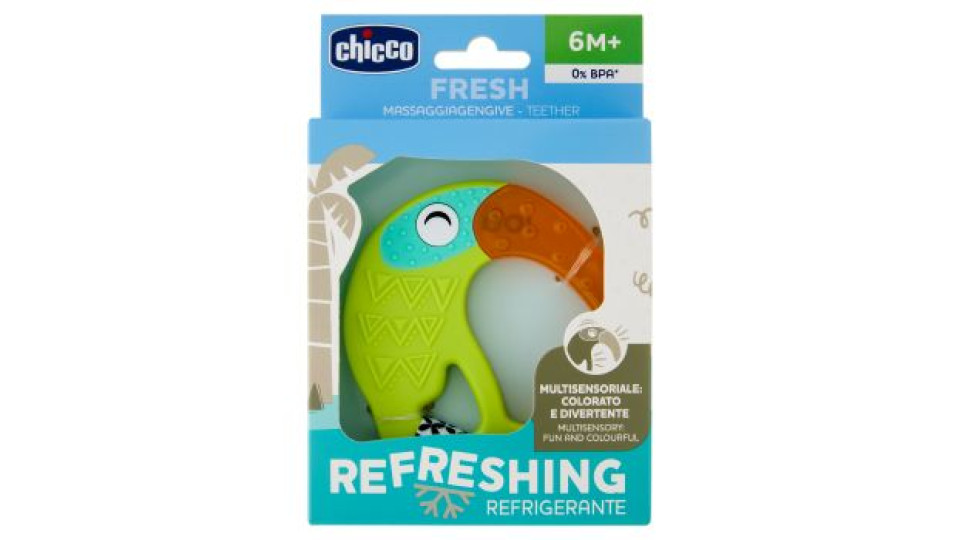 Chicco Fresh Massaggiagengive Refrigerante 6 M+ Funny Tucano