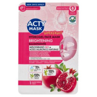 Acty Mask Superfruit Hydrogel Face Mask Illuminante Melograno Bio e Acido Ialuronico Naturale 1 pz