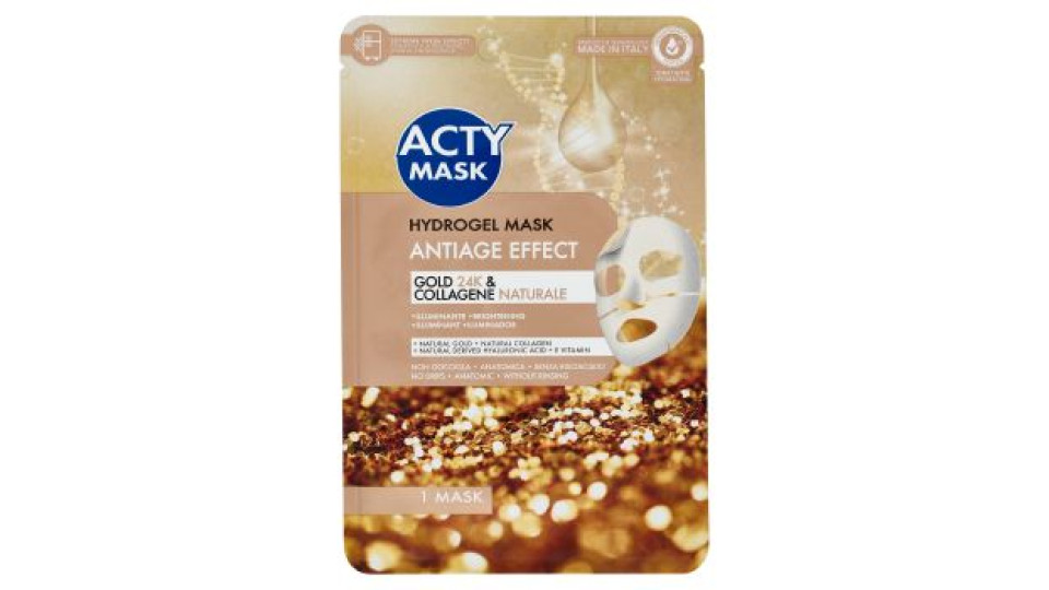 Acty Mask, Maschera Viso Hydrogel Anti-Età