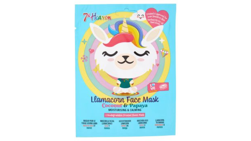 7th Heaven Maschera Viso Lamacorno Cocco e Papaya 1 pz