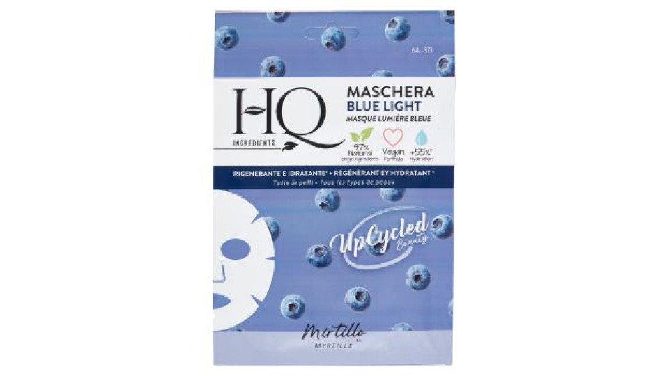 HQ Ingredients Maschera Blue Light Mirtillo