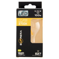 Suprema Filament Led 10.5w 100w Luce Calda 2700K 1521 Lumen 360° E27
