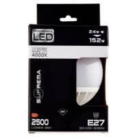 Suprema Performance Led 24w 152w Luce Naturale 4000K 2500 Lumen 360° E27