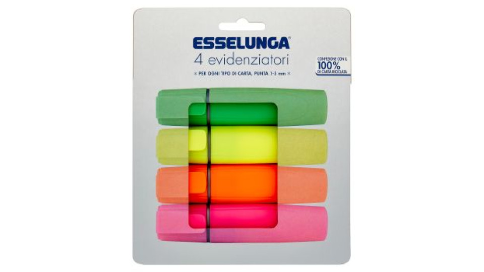 Esselunga Evidenziatori 4 pz