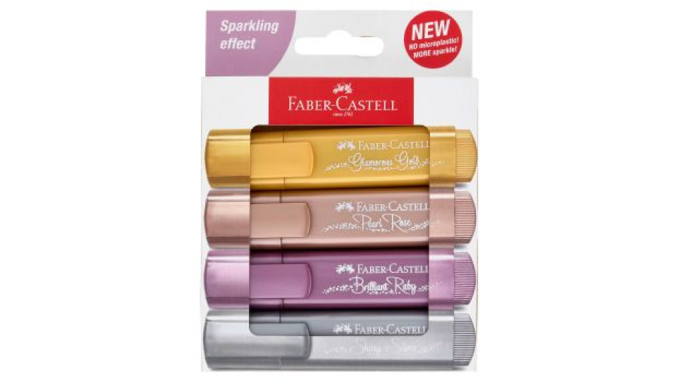 Faber-Castell Evidenziatori Metallic 4 pz