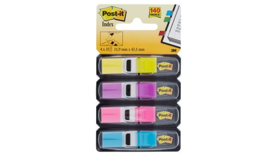 Post-it Index 4 x 35 segnapagina 11,9 mm x 43,1 mm