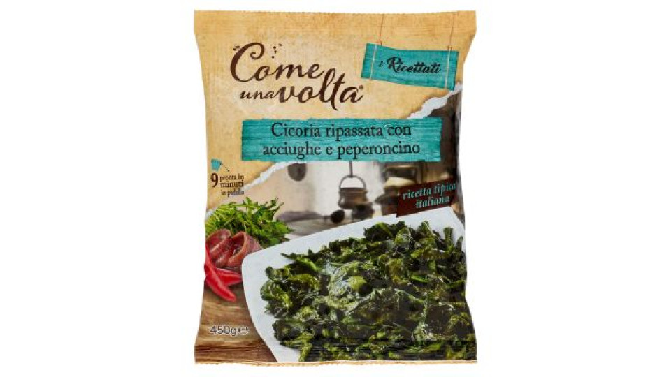 Come una volta i Ricettati Cicoria ripassata con acciughe e peperoncino 450 g