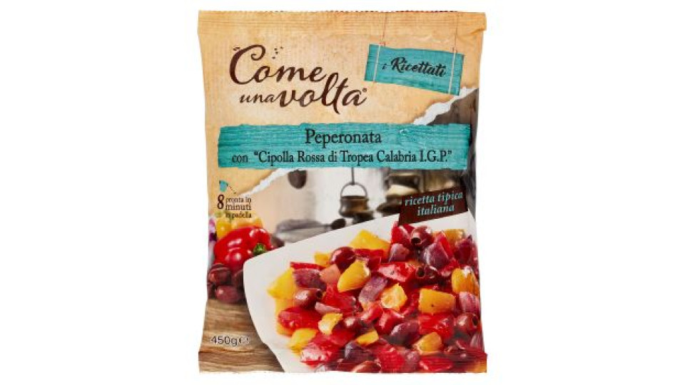 Come una volta i Ricettati Peperonata con "Cipolla Rossa di Tropea Calabria I.G.P." 450 g