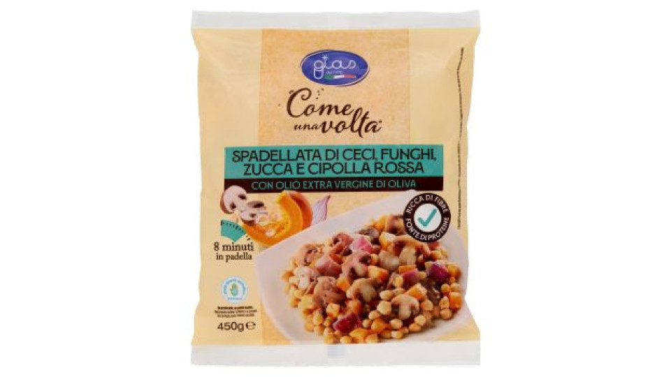 Come una volta Spadellata di Ceci, Funghi, Zucca e Cipolla Rossa 450 g