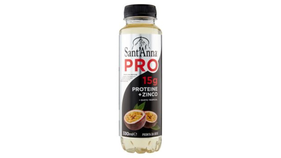 Sant'Anna Pro 15g Proteine + Zinco Gusto Tropical 330 ml