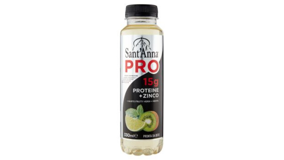 Sant'Anna Pro 15g Proteine + Zinco Gusto Frutti Verdi + Menta 330 ml