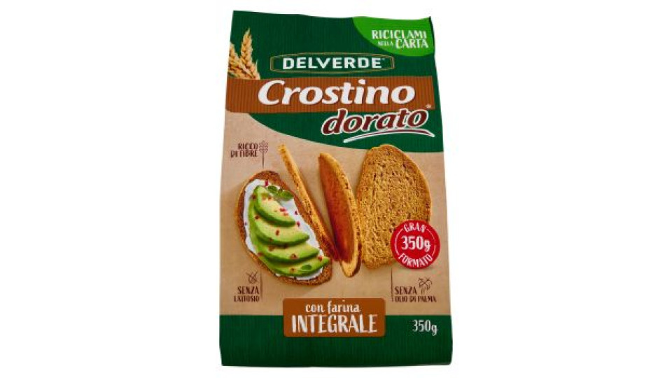 Delverde Crostino dorato con farina Integrale 350 g