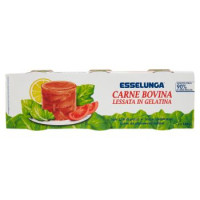 Esselunga Carne bovina lessata in gelatina 3 x 140 g