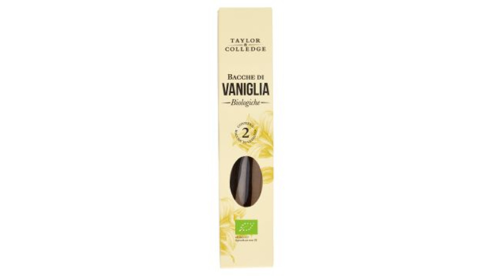 Taylor & Colledge Bacche di Vaniglia Biologiche 2 pz