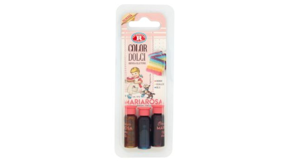 Mariarosa Color Dolci Rosso, Giallo, Blu 3 x 5 ml