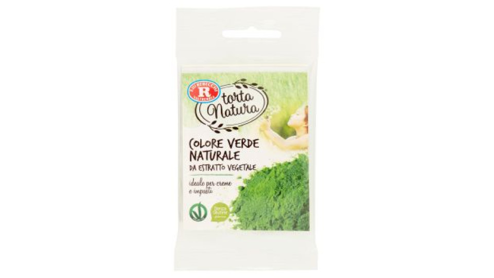 F.lli Rebecchi Valtrebbia torta Natura Colore Verde Naturale da Estratto Vegetale 8 g