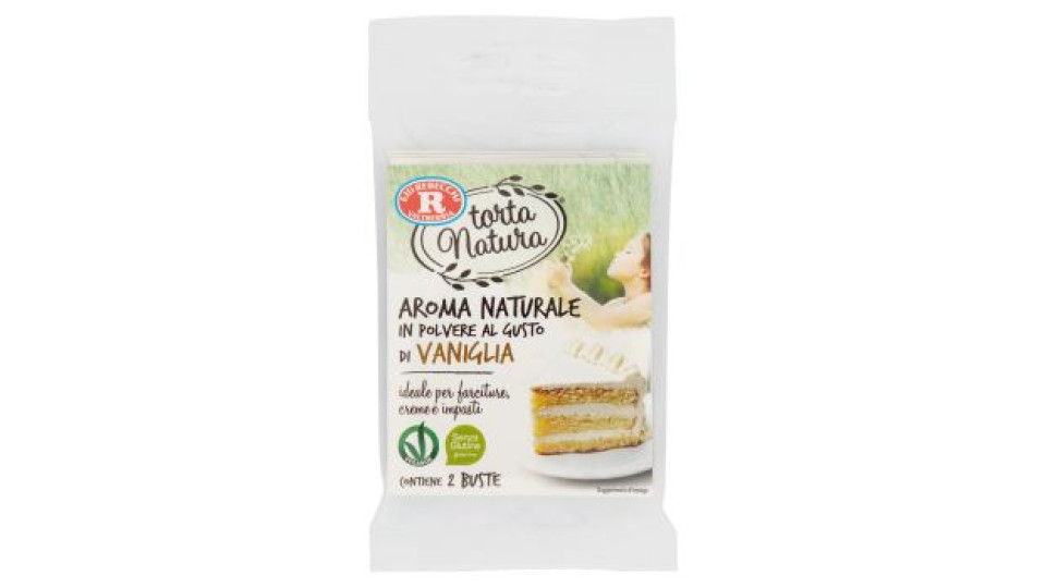 F.lli Rebecchi Valtrebbia torta Natura Aroma Naturale in Polvere al Gusto di Vaniglia 2 x 5 g