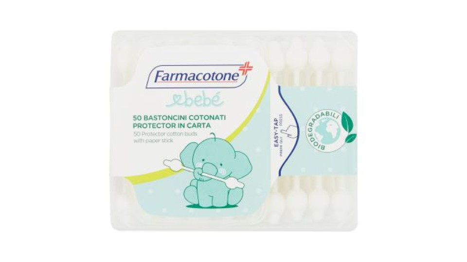 Farmacotone bebé Bastoncini Cotonati Protector in Carta 50 pz
