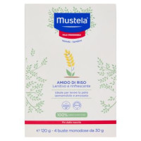 Mustela neonato - bambino Amido di Riso Pelle Ipersensibile buste monodose 4 x 30 g