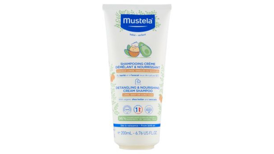 Mustela bébé Shampooing Crème Démêlant & Nourrisant 200 mL