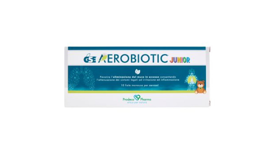 GSE, Aerobiotic Junior fiale monouso per aerosol 10x5 ml