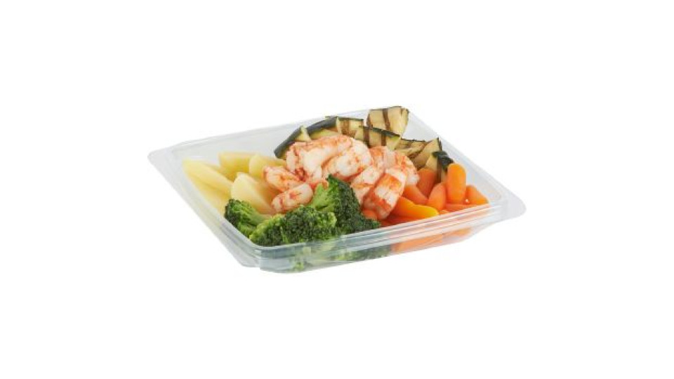 Cucina Esselunga insalata verdure e gamberi 250 g
