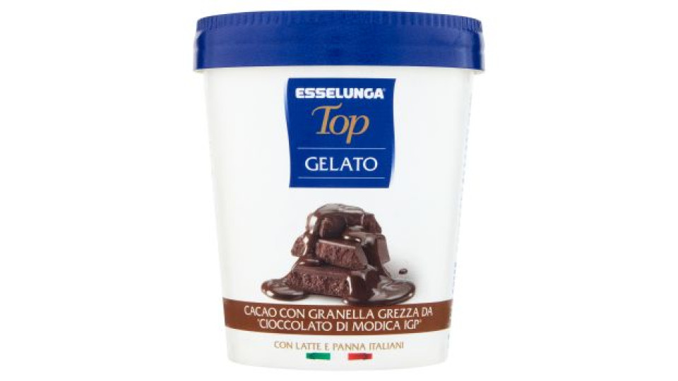 Esselunga Top Gelato cacao con granella grezza da "cioccolato di Modica IGP" 320 g