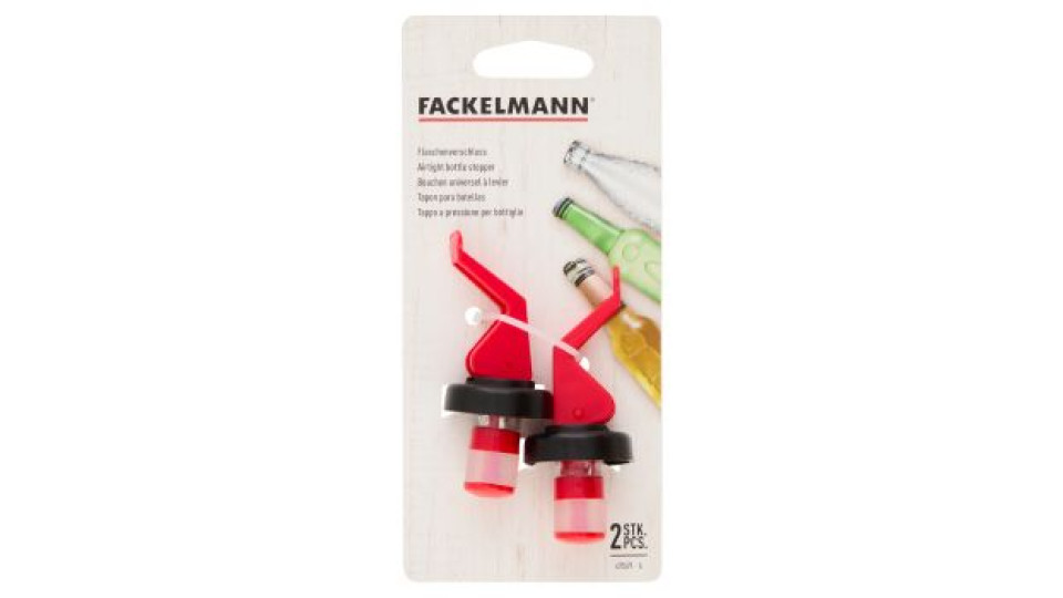 Fackelmann Tappo a pressione per bottiglie 2 pz
