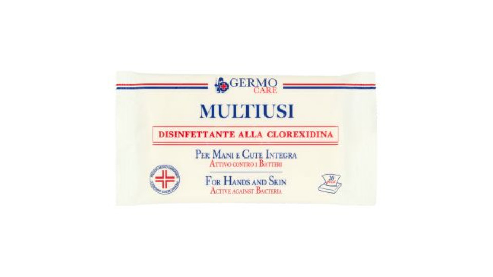 Germo Care Disinfettante alla Clorexidina per Mani e Cute Integra 20 pz
