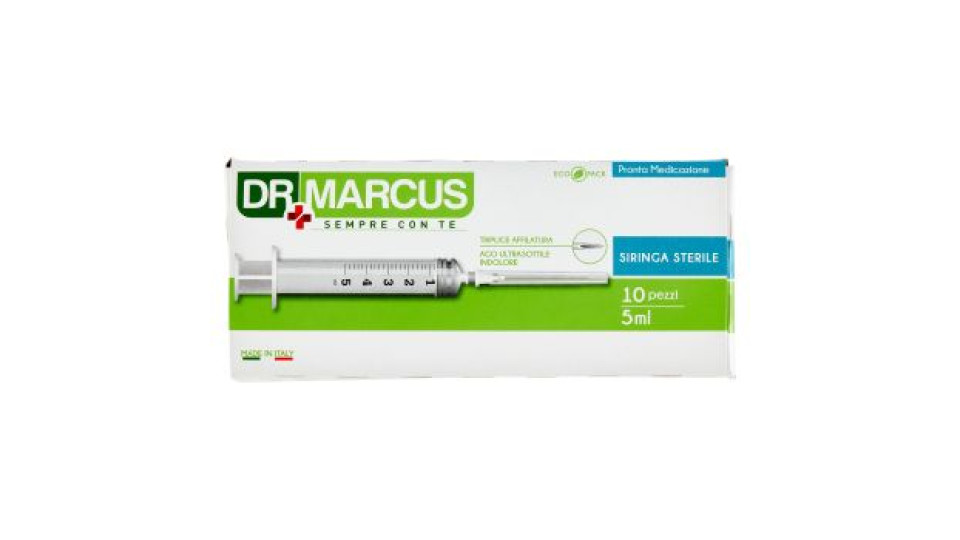 Dr Marcus Pronta Medicazione Siringa Sterile 5 ml 10 pz