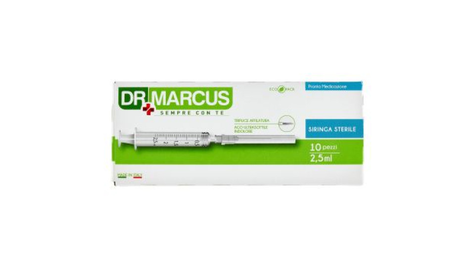 Dr Marcus Pronta Medicazione Siringa Sterile 2,5 ml 10 pz