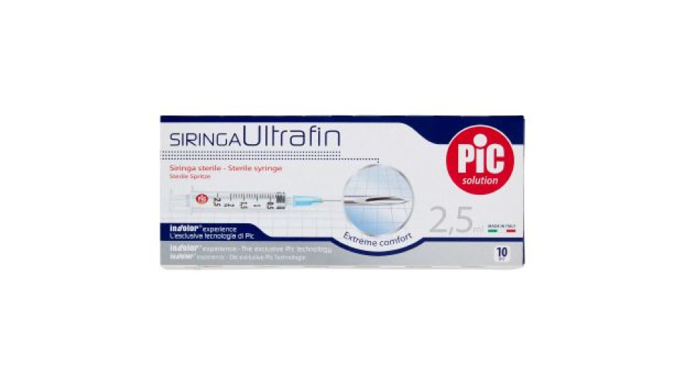 Pic solution Siringa Ultrafin 2,5 ml 10 pz