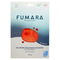 Fumara Salmone Selvaggio Sockeye al Naturale Fetta classica 70 g