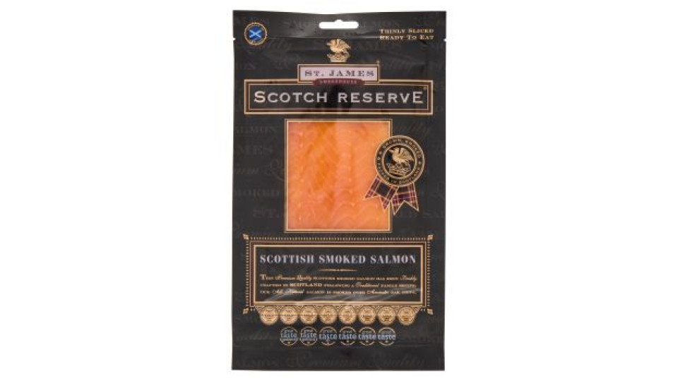 St. James Smokehouse Scotch Reserve Scottish Smoked Salmon PGI 100 g