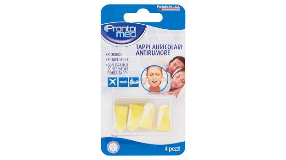 Prontomed Tappi Auricolari Antirumore 4 pz